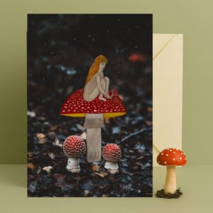 Amanita Muscaria Starry Night Card